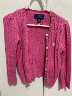 Polo Ralph Lauren ピンクカーディガン 3/3T