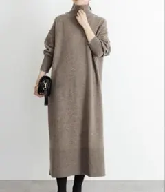 アーバンリサーチ タートルニットロングワンピース