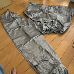 Softgear サウナスーツ シルバー、フード付き