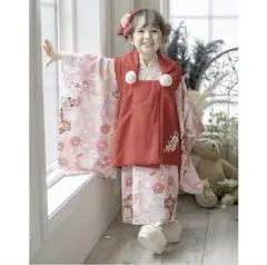 七五三 着物 キャサリンコテージ いにしえ華車桃 100 草履風スリッポン 16のサムネイル