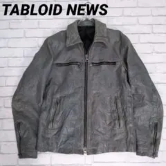 初期 名作 tabloid news ホースレザー レザージャケット　M〜L相当 2026年最新】tabloid news メンズ レザージャケット・ライダースの人気