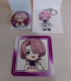 学マス スイパラ 有村麻央 アクキー 缶バッジ コースター 3点セット✿