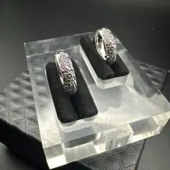 シンプル ハワイアン ジュエリー フープピアス シルバー 韓国 両耳 p005