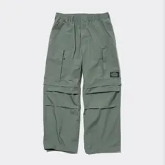 GU × UNDERCOVER 2WAYヘリクルーパンツ コラボ オリーブ Mのサムネイル