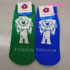 EXP02025キャラクターソックス 23-25cm2足セット　ミャクミャク