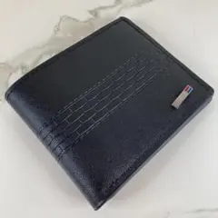 【おすすめ商品】おしゃれレザーなショートウォレット　ブラック