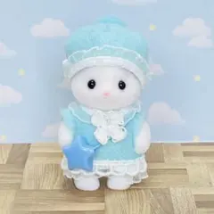 シルバニア　赤ちゃんサイズ　ハンドメイド　ゆめかわワンピース　ミルキーミント