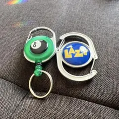 キーホルダー キーリング アメリカン ストリート 2個セット カラビナ