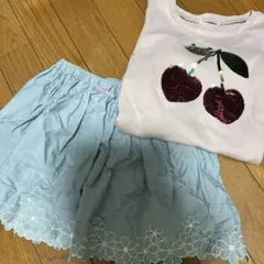 2点セット　キュロットと長袖　キッズ