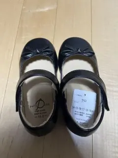 黒 リボン付きフォーマルシューズ 15.0cm