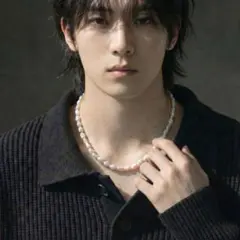 パールネックレス メンズ シルバー 韓国 モード ユニセックス チョーカー 真珠