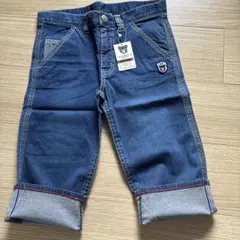 【新品】ダブルBデニム 7分丈パンツ140