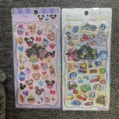 ディズニー　プチドロップステッカー　カップケーキ　ピクサー　2枚セット