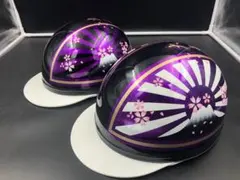 コルク半 カスタム 富士日章 三つボタン ブラックピンクブルー ラメ 桜