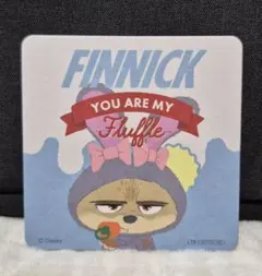 ズートピア2 オーマイカフェ 特典　紙コースター　フィニック