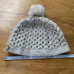 EARTH MADE ニット帽子　 ベージュ色