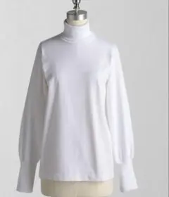 ロエフ loeff オーガニックコットンタートルネックカットソー16500円