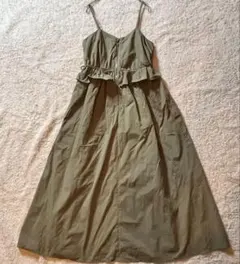 ロングワンピース　キャミソールワンピース　カーゴ　スカート　W closet