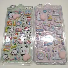 パンダ　ユニコーン　ぷくぷくシート　おしり