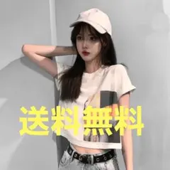 可愛い Tシャツ ストリートカルチャー アースカラー　ホワイト