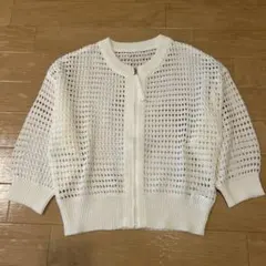 ⭐︎ナノユニバース⭐︎ メッシュカーディガン 半袖