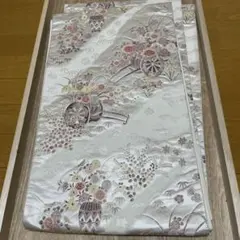 着物 華やかな花柄 袋帯