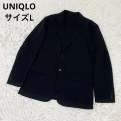ユニクロ 感動ジャケット 2025モデル 洗える ネイビー サイズL