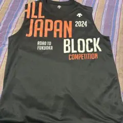 ALLJAPAN BLOCK COMPETITION 2024ノースリーブシャツ all japanオールジャパン陸上タンクトップ - メルカリ