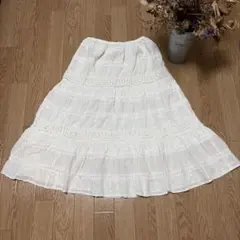 美品 ジャーナルスタンダード　コットン刺繍ロングスカートのサムネイル