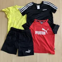 adidas/PUMA キッズ服セット Tシャツ/ショートパンツ