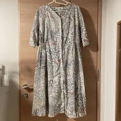 【新品】コンジェペイエ　アデュートリステス　コットンプリントワンピースのサムネイル