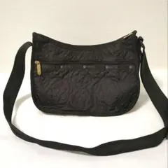 【美品】レスポートサック パフィーブロッサムズ ショルダー ブラック