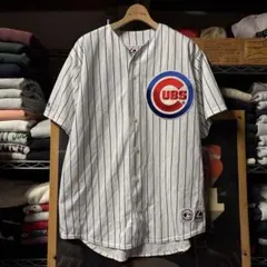 90s カブス ベースボールシャツ XL 白 USA製 MLB 野球シャツのサムネイル