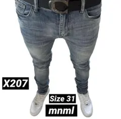mnml スキニーデニムパンツ ライトブルー31のサムネイル