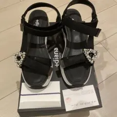 Diana ブラック スポーツサンダル 24.0cm
