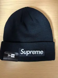 Supreme × New Era Box Logo Beanie
