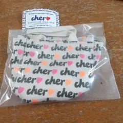 cher ミニトートバッグキーホルダー オレンジ×ピンク ガチャガチャ
