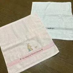 ピーターラビット　INDIVI タオルハンカチ　ハンドタオル　　2枚セット