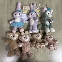 ステラルー ジェラトーニ ダッフィー シェリーメイ ぬいぐるみバッジキーホルダー