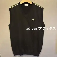 adidas アディダス　ゴルフVネックベスト BLACK サイズL/G