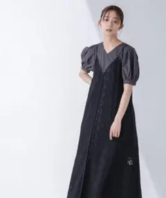 総レースキャミソールワンピース／NANO universe