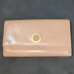 BVLGARI ブルガリ　コローレ　三つ折り財布 ベージュ レザーのサムネイル