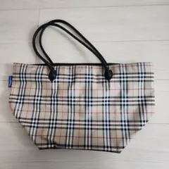 BURBERRY バーバリー ブルーレーベル トートバッグ 舟型 ノバチェック