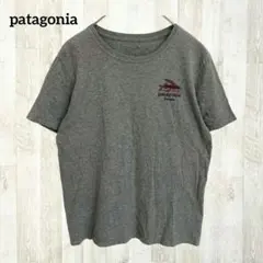 パタゴニア ホノルル限定 半袖Tシャツ カットソー グレー トビウオ ロゴ 綿のサムネイル