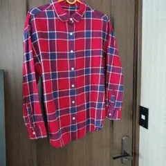 GU チェック柄 長袖シャツ