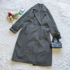 ✨美品✨ ザラ チェスターコート ロング ダブル 厚手 デカボタン M 通勤