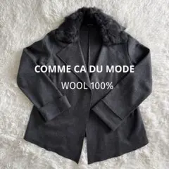 ✨希少✨ サスクワァッチファブリックス　ウールコート　ラビットファー　メンズ　S ✨希少✨ サスクワァッチファブリックス ウールコート ラビット