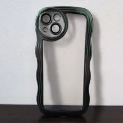 iPhone13 TPUケース メタルグリーン