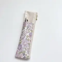 A5 ブックバンド付き　手帳用ペンケース　リバティ　ベッツィ　ラミネート