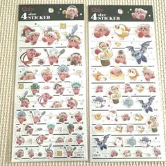 カービィ 4サイズステッカー 2種類2枚セット カミオジャパン